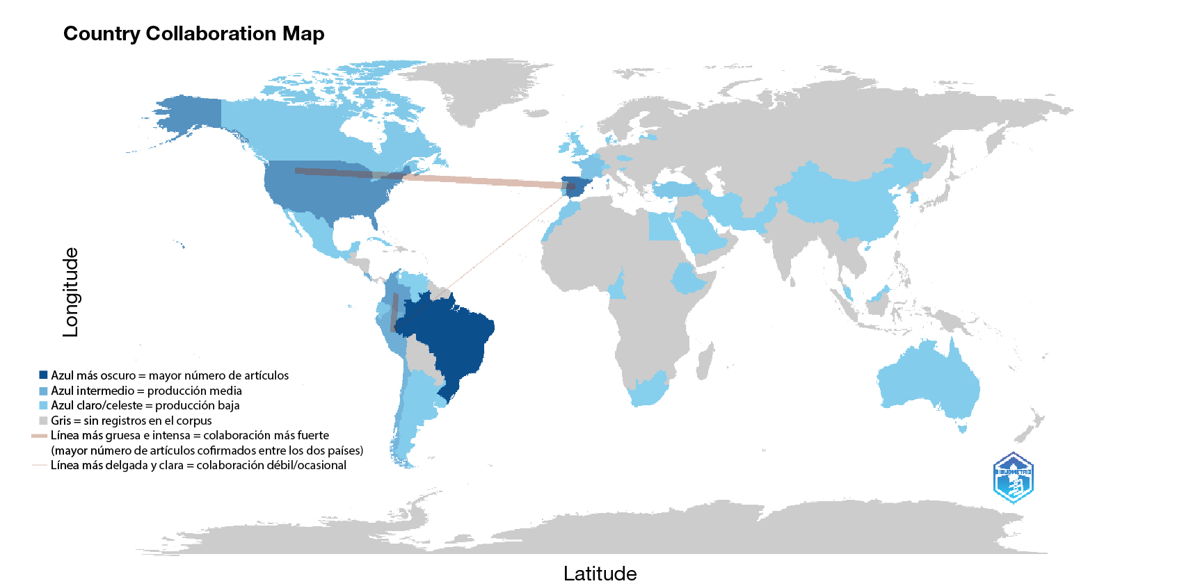 Figura 4. Mapa de colaboración de países